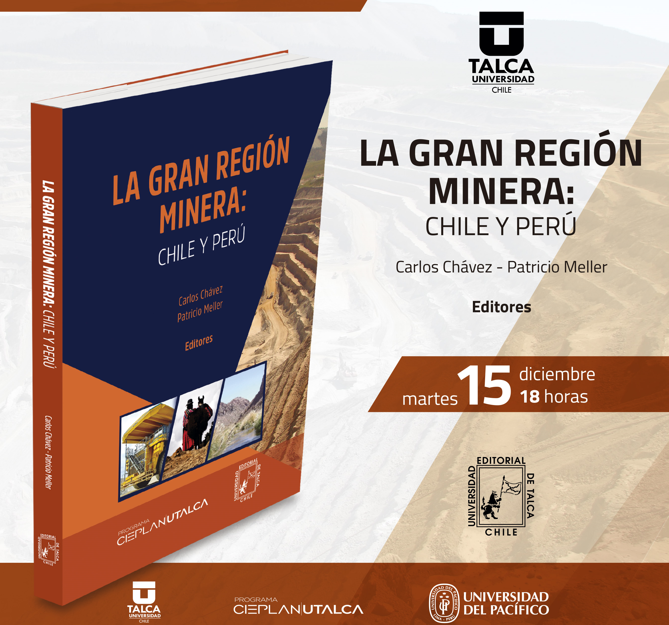 â€œLa gran región minera: Chile-Perúâ€, el nuevo libro de Cieplan a lanzarse el 15  de diciembre