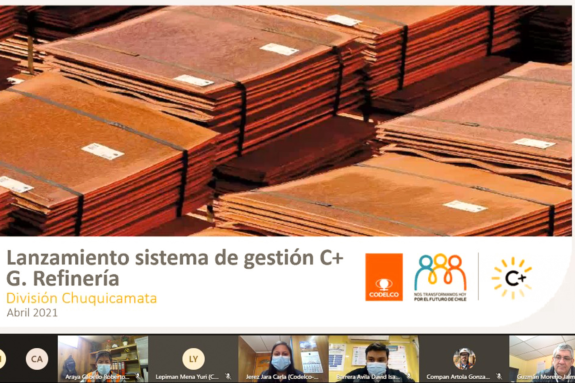 Codelco Chuquicamata: Gerencia Refinería se suma al sistema de gestión C+