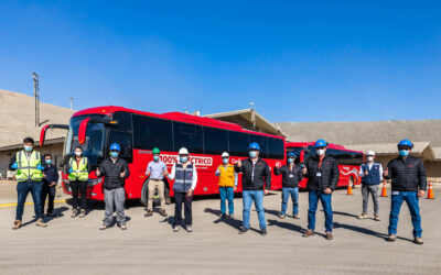 Minera Candelaria utilizará buses eléctricos para transportar a sus trabajadores