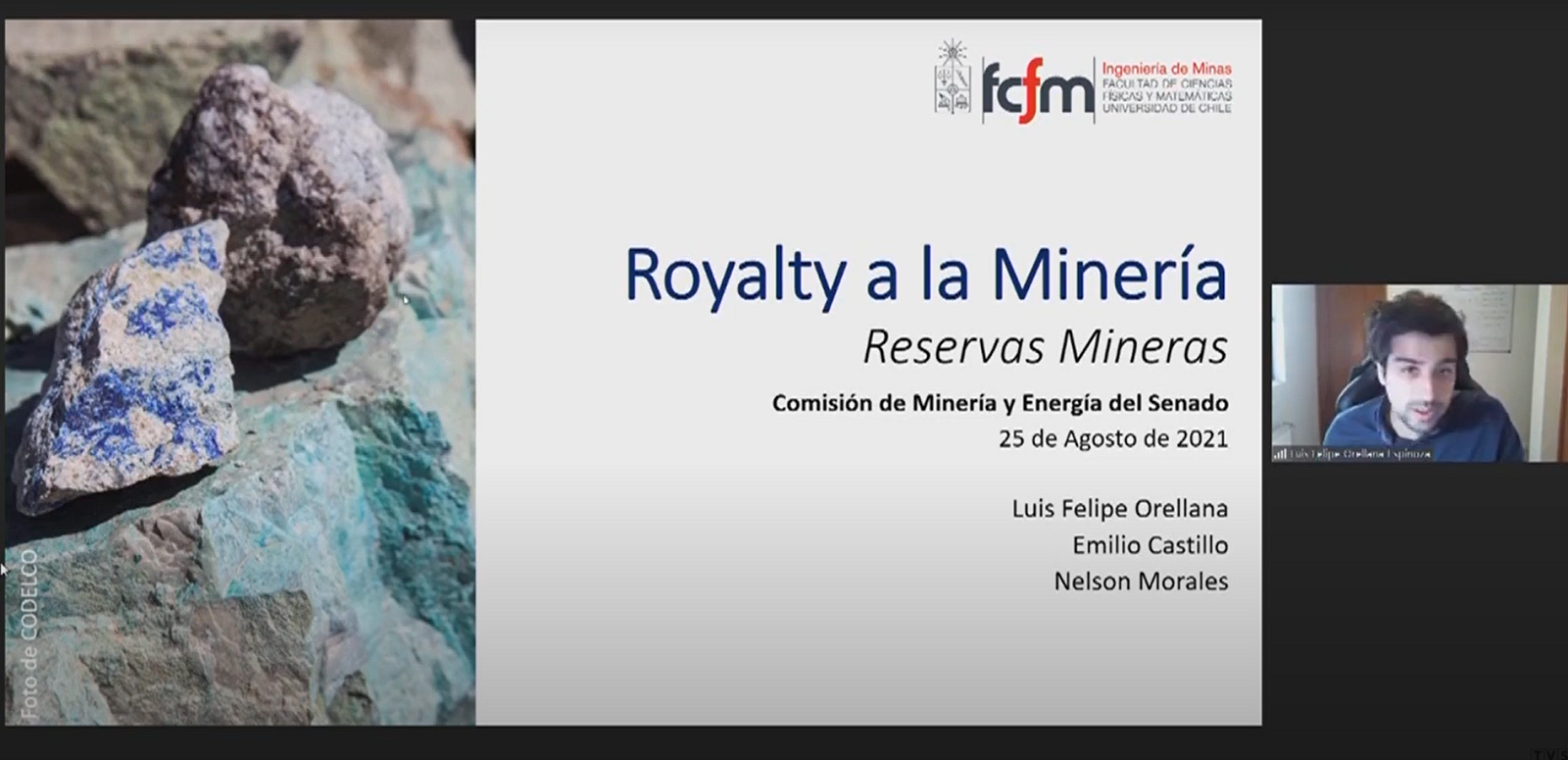 [+VIDEO] Académicos de la U. de Chile presentan trabajo sobre royalty en Comisión de Minería del Senado