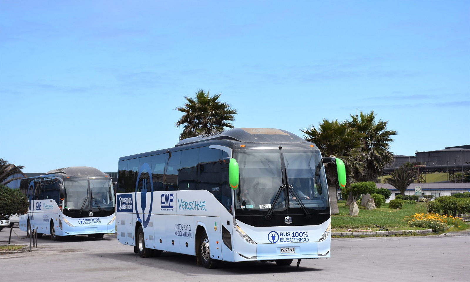CMP implementa los primeros buses eléctricos para sus operaciones en el valle del Huasco