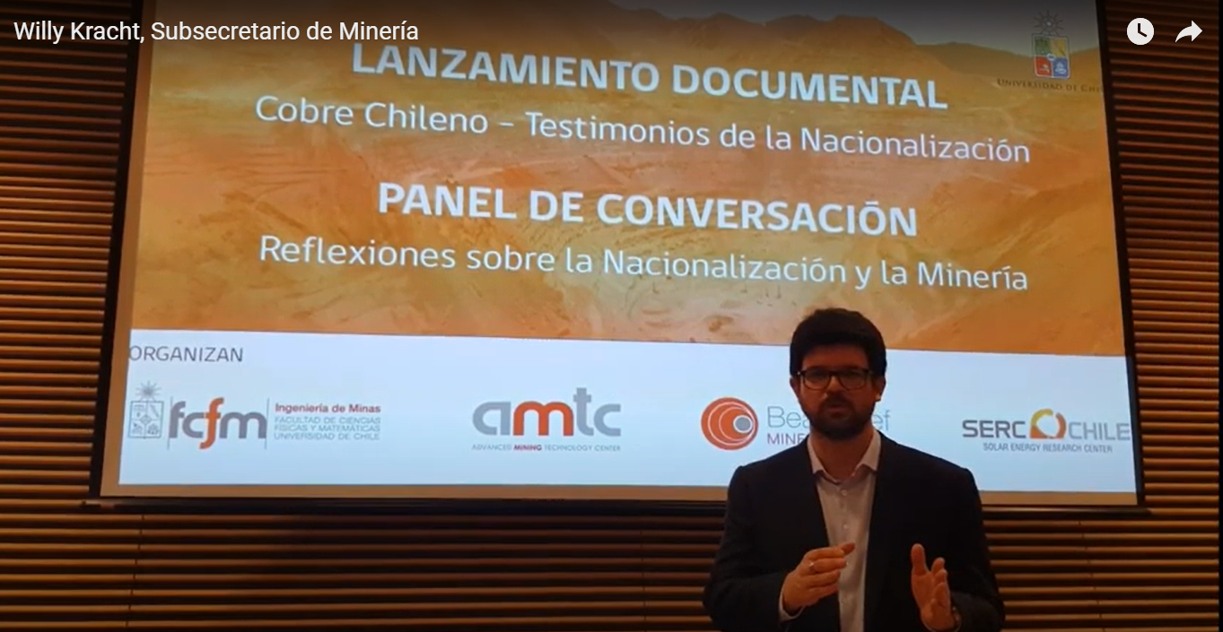 Subsecretario de Minería relaciona actual realidad con el trasfondo del documental «Cobre chileno: Testimonios de la nacionalización»
