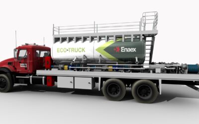 Enaex lanza al mercado un camión para fabricación en terreno de mezclas para faenas