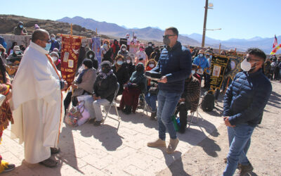 Minera El Abra entrega apoyo logístico durante festividad de la Virgen del Carmen