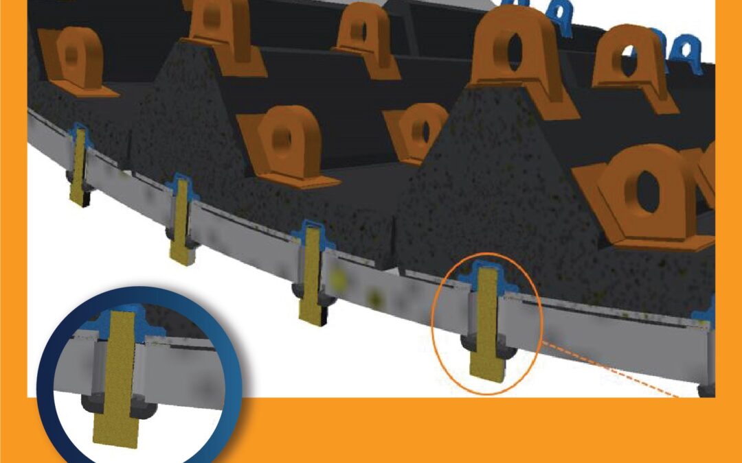 Diseños de revestimientos de molinos SAG con empernado exterior de TEGA eliminan riesgo de accidente, asociado a esta tarea, al interior del molino