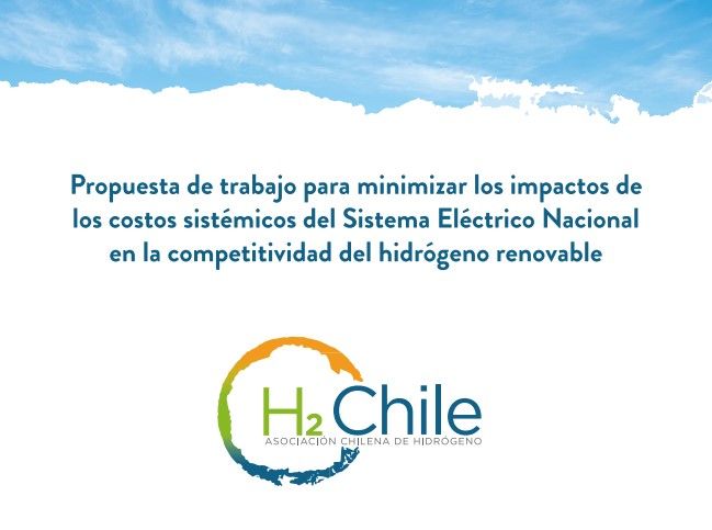 H2 Chile publica estudio sobre costos sistémicos en el precio final del hidrógeno renovable