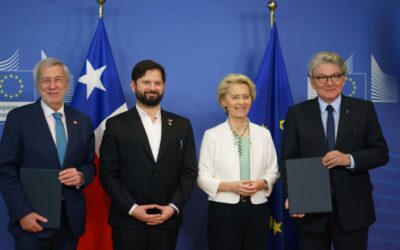 Chile y la Unión Europea acuerdan establecer una asociación estratégica sobre cadenas de valor sostenibles