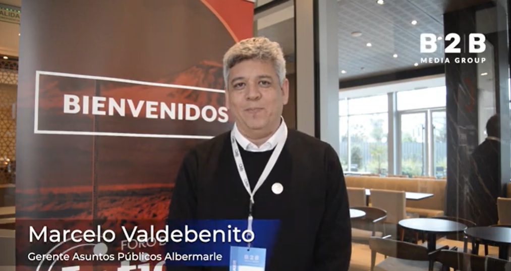 Marcelo Valdebenito, gerente de Asuntos Públicos Albemarle en Foro del Litio