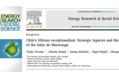 Investigador de SMI-ICE-Chile publica artÃ­culo cientÃ­fico sobre particularidad de Chile en materia de litio